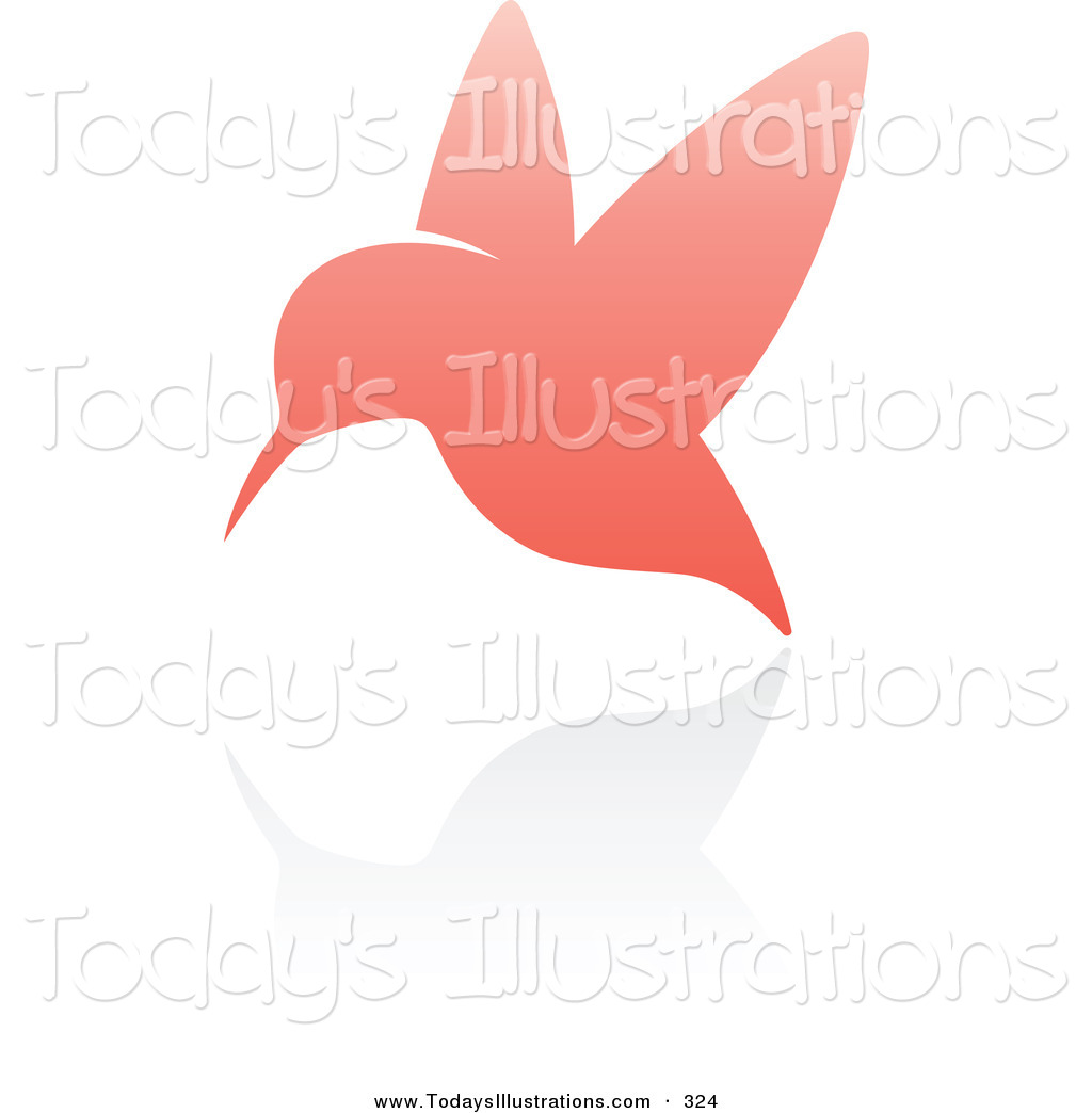 Web Application Clipart Clipart Of A Pink Hummingbird