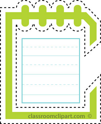     Clipart Open Notebook Clipart Student Writing Notebook Clipart