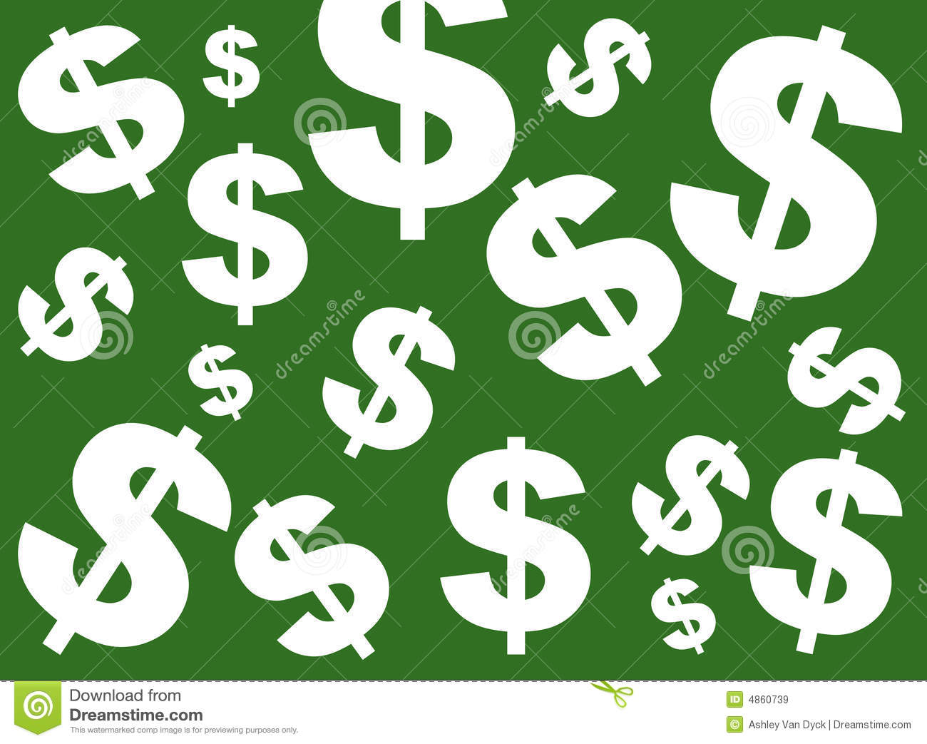 Green Dollar Sign Background Royalty Free Stock Images   Image