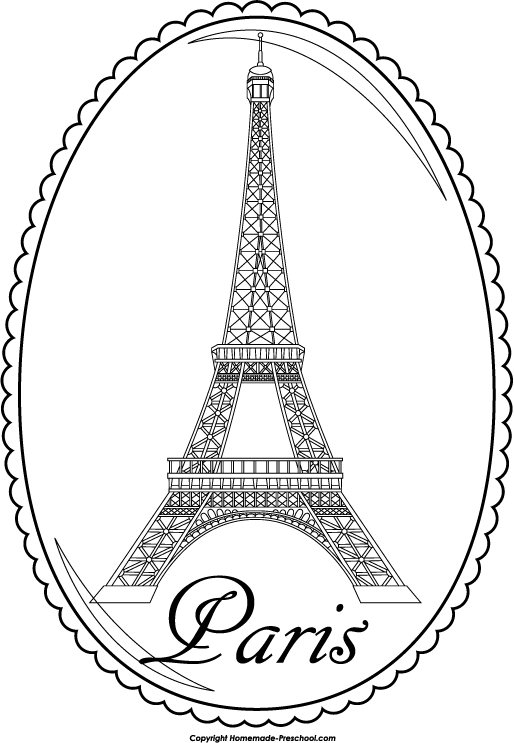Home   Free Clipart   Eiffel Tower Clipart   Eiffel Tower Paris Circle