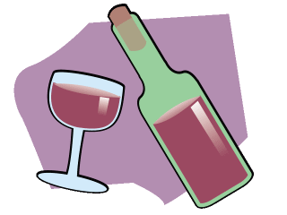 Of Deep Red Wine Is To The Left Of A Half Full Green Bottle Of Wine