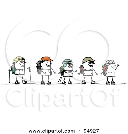 Royalty Free  Rf  Clipart Illustration Of A Stick People Group