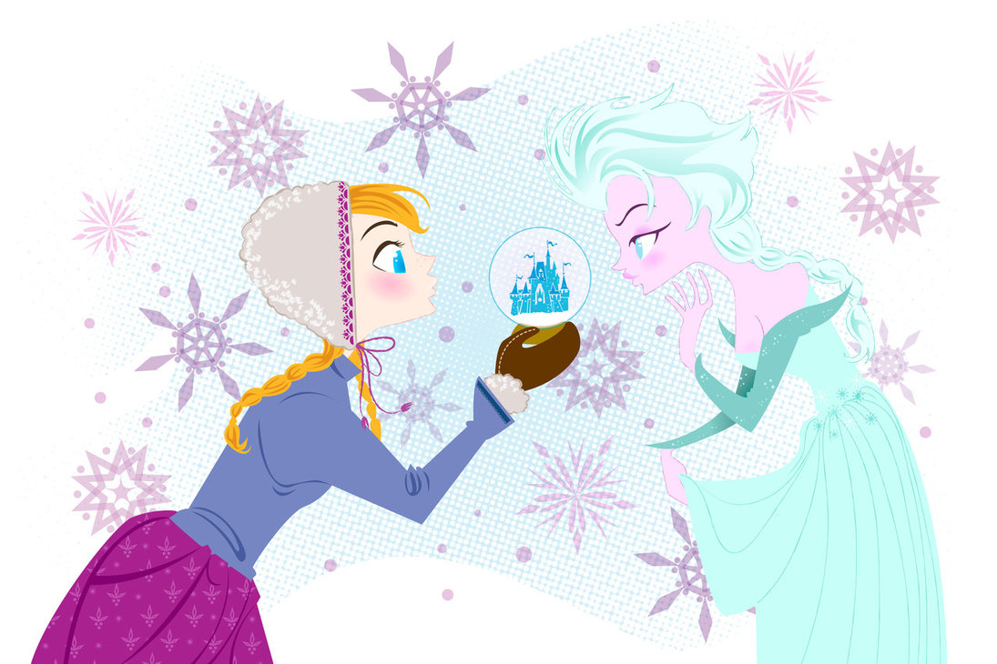 Snow Sisters  Anna And Elsa From Frozen By Spicysteweddemon On