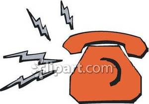 Telephone Ringing Clipart A Red Ringing Phone