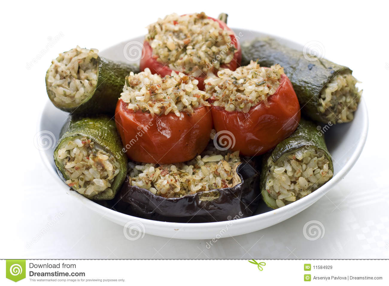 Vegetables Stuffed With Rice Royalty Free Stock Images   Image    