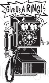 White Wall Telephone Clipart Illustration Telephone Ringing Clipart