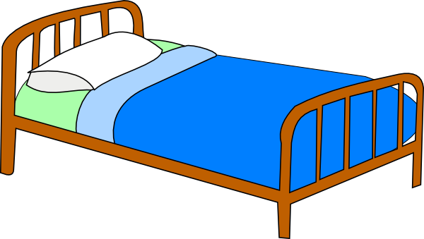 Cot Clipart Bed 20clipart Bed Clipartcolored Bed Clip Art   Vector