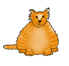 External Image Cat Clip Art Fat Cat Gif