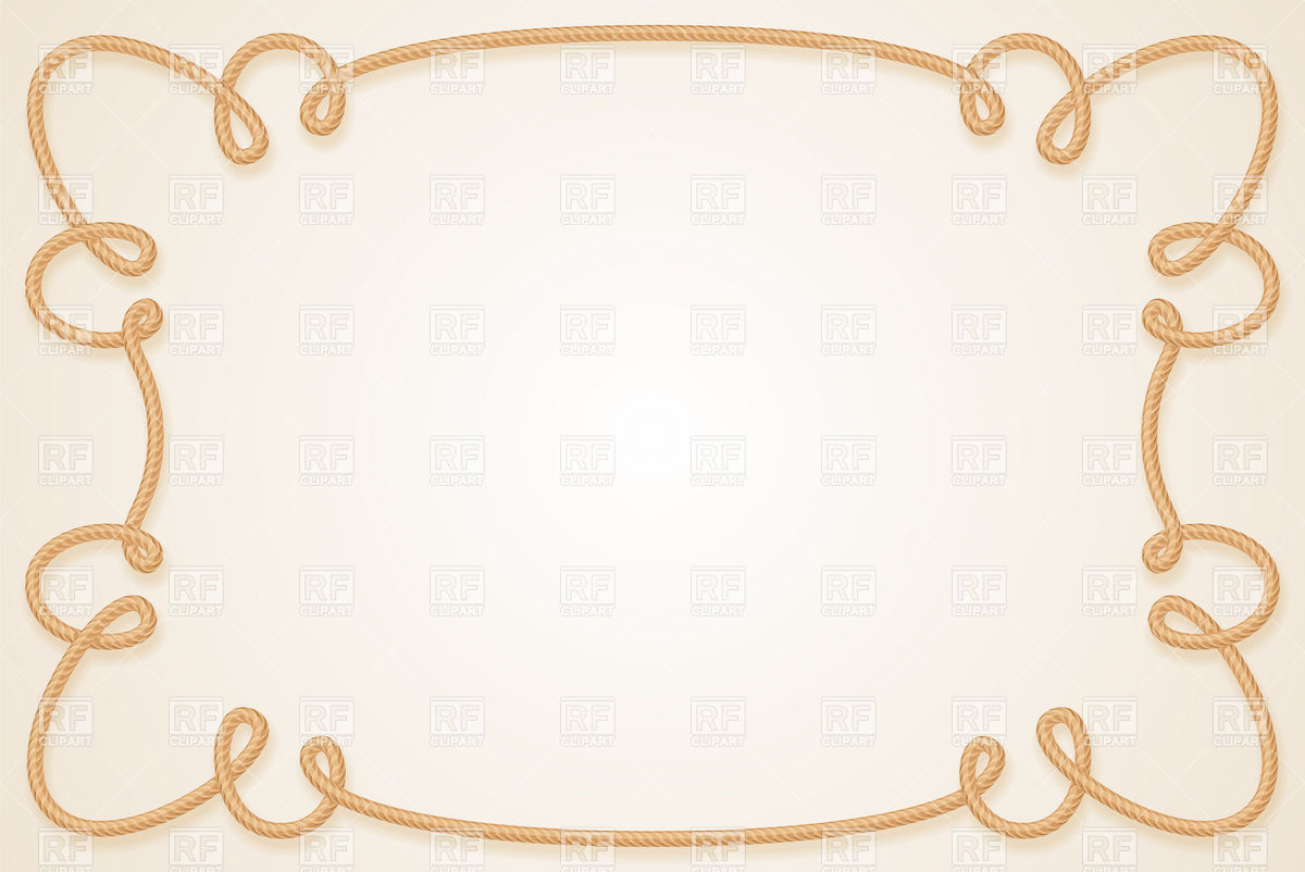 Frame Rope With Curled Loops Download Royalty Free Vector Clipart    