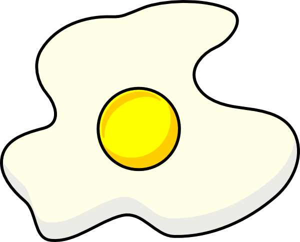 Fried Egg Clip Art At Clker Com   Vector Clip Art Online Royalty Free