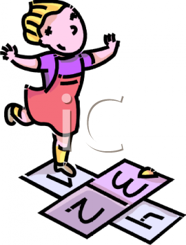 Hop Clipart 0511 0901 0800 4932 Girl Playing Hopscotch Clipart Image
