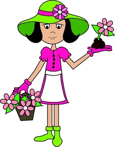 Lady Clipart Lady In Gardening Clothes 0515 1005 1601 3234 Smu Jpg