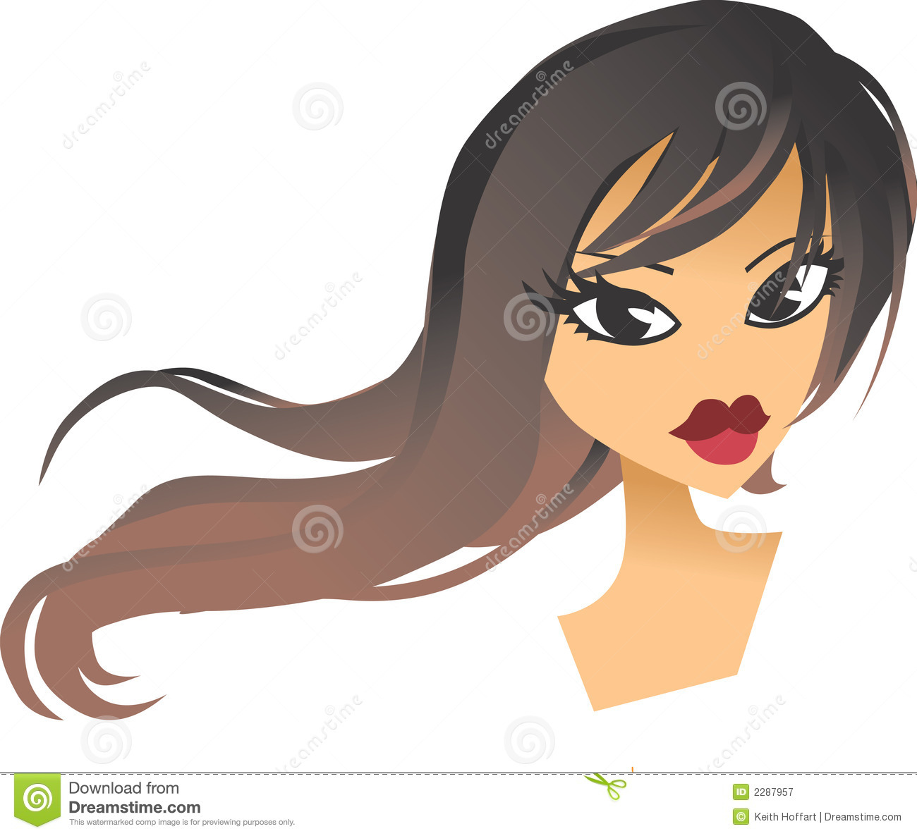 Lady Head Clip Art Royalty Free Stock Photography   Image  2287957