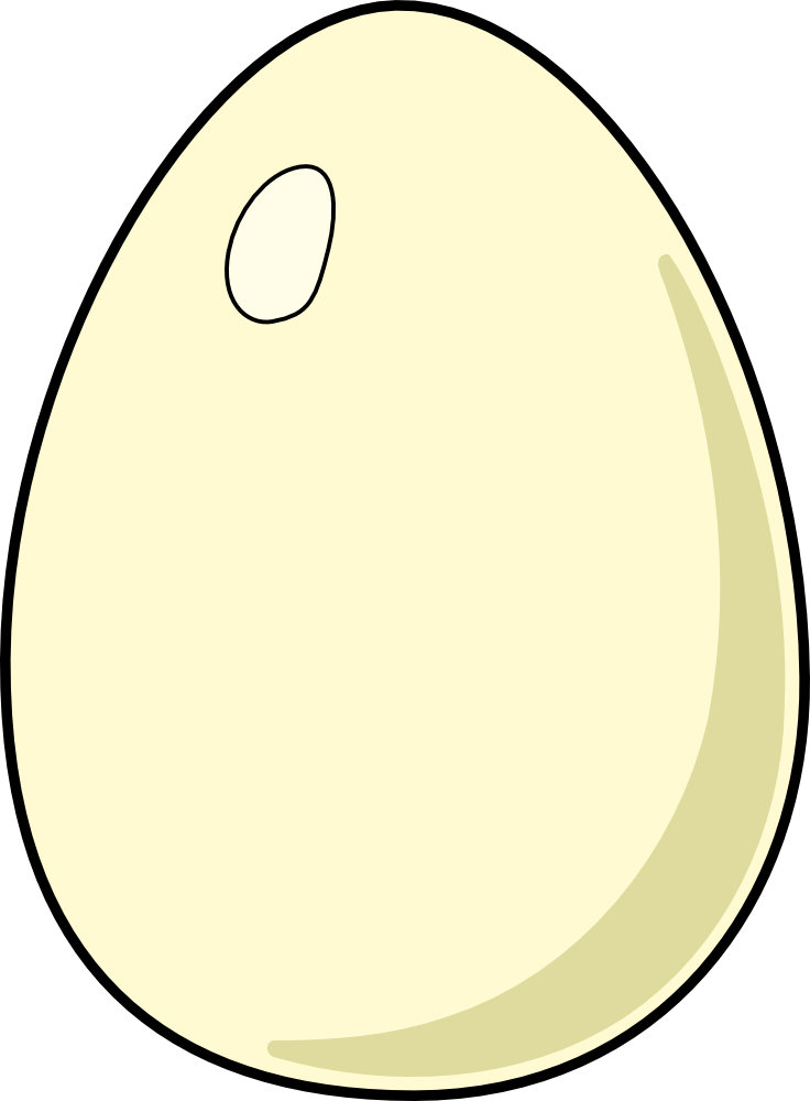 Onlinelabels Clip Art   White Egg