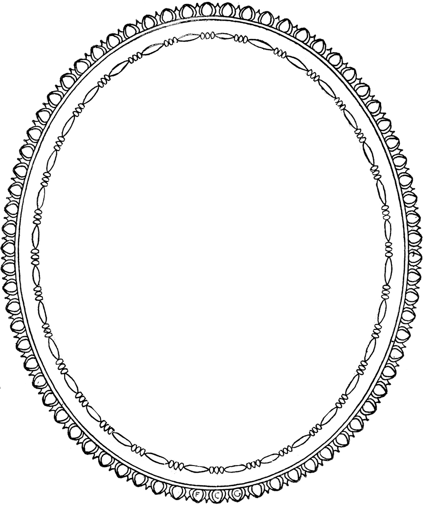 Oval Frame   Clipart Etc