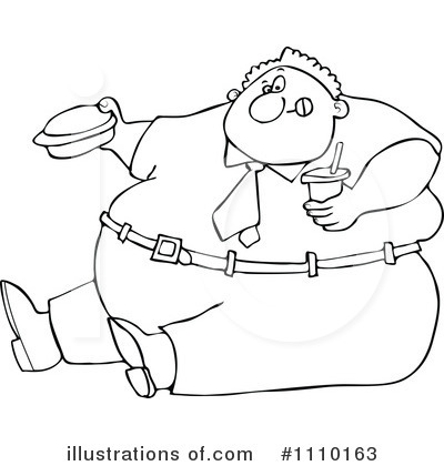 Royalty Free  Rf  Fat Man Clipart Illustration By Dennis Cox   Stock