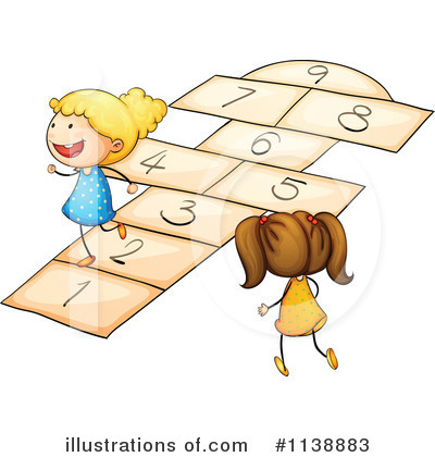 Royalty Free  Rf  Hop Scotch Clipart Illustration By Colematt   Stock