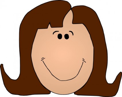 Smiling Lady Clip Art Free Vector In Open Office Drawing Svg    Svg