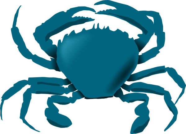 Annaleeblysse Blue Crab Clip Art At Clker Com   Vector Clip Art Online