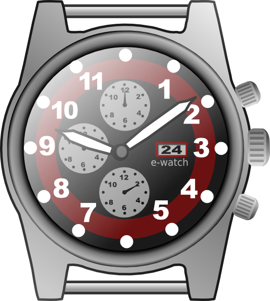 Chronograph Watch Clip Art At Clker Com   Vector Clip Art Online