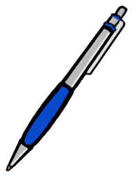 Full Version Of Blue Ball Point Pen Clipart
