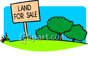 Land Clipart A Land For Sale Sign In A Field Royalty Free Clipart    