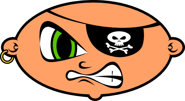 Mean Pirate Kid Clip Art At Clker Com   Vector Clip Art Online