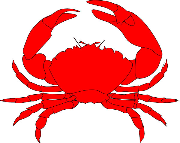Red Crab Clip Art At Clker Com   Vector Clip Art Online Royalty Free