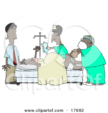 With Colonoscopy Equipment   Royalty Free Vector Clipart By Dennis Cox