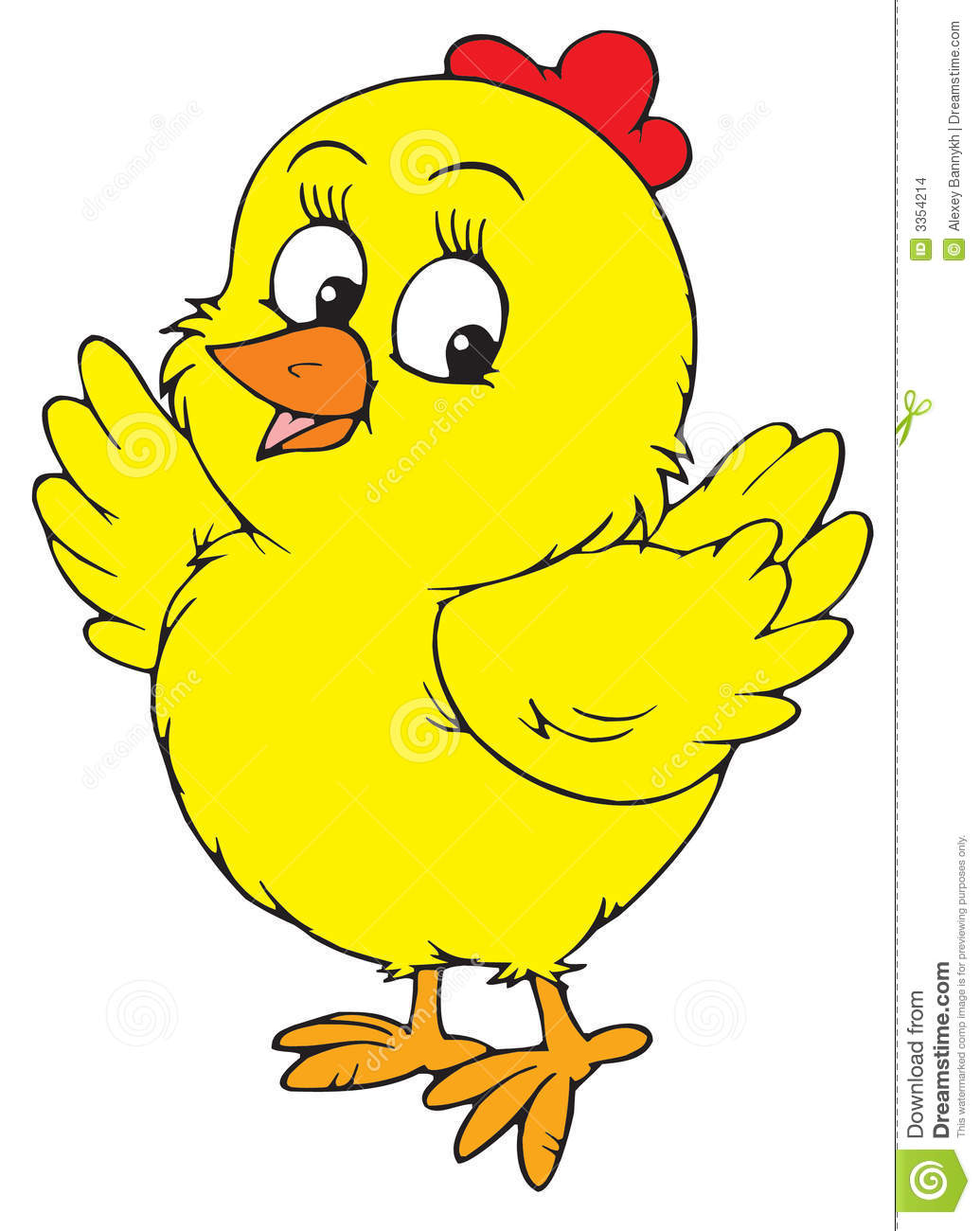 Yellow Chick  Vector Clip Art  Stock Images   Image  3354214