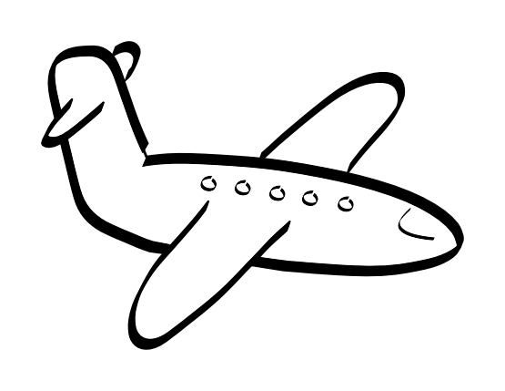 Airplane Cartoon Black And White   Free Cliparts That You Can    