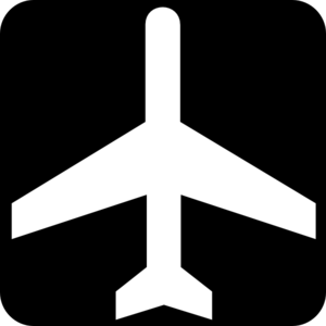 Airplane Clipart Black And White Black And White Aeroplane Md Png