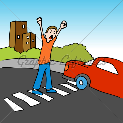 An Image Of A Man Shouting At A Driver While Cr   