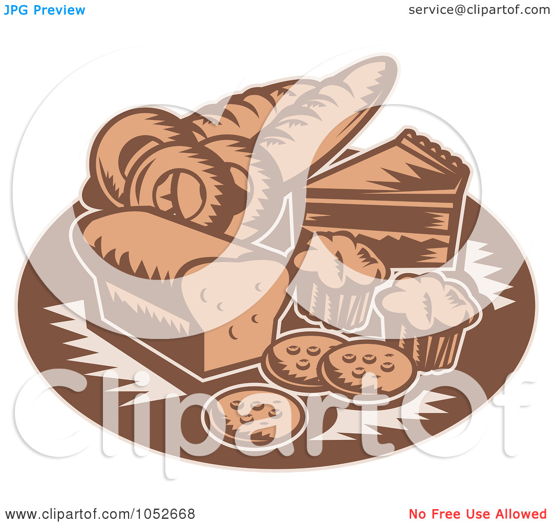 Art Illustration Of A Retro Brown Bakery Logo By Patrimonio  1052668