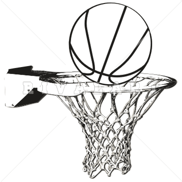 Basketball Hoop Clipart Black And White Ar Basketball Rqg