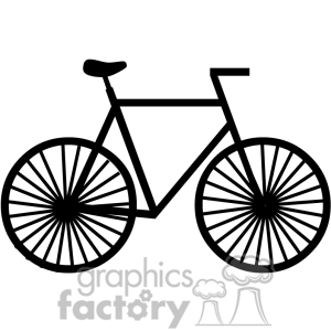 Black And White Bicycle Profile