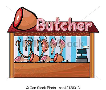 Butcher Clipart Vector   A Butcher Shop