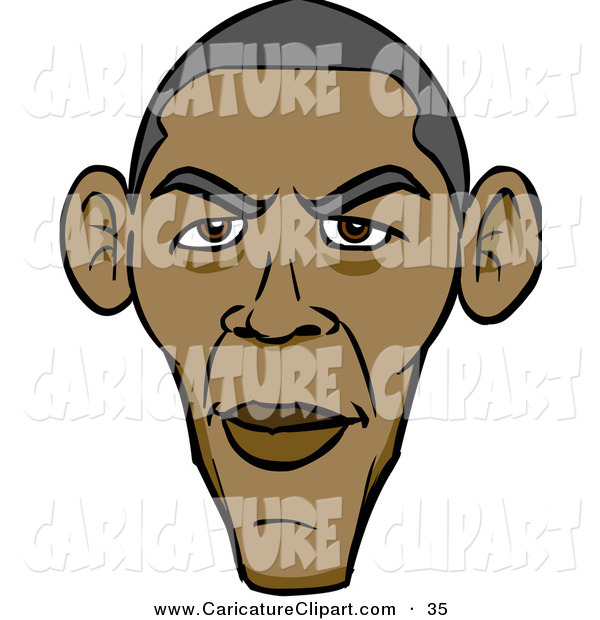Clip Art Of Barack Obama Caricature Clip Art Cartoon Solutions