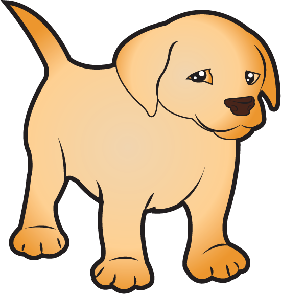 Clipartfort  Animals   Pets   Color Illustration Of A Labrador Puppy
