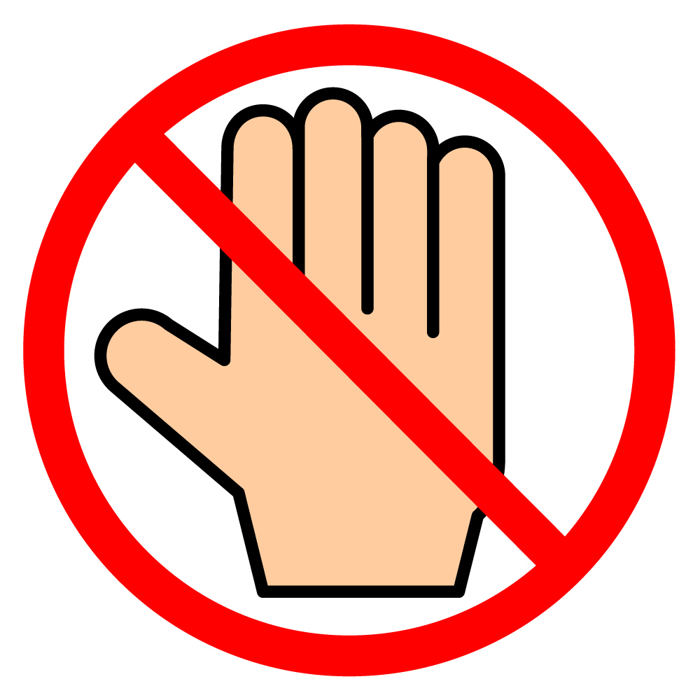 Displaying 19  Images For   Do Not Touch Symbol