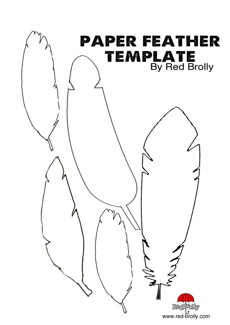 Feather Template By Red Brolly Instructions On How To Make Feathers    