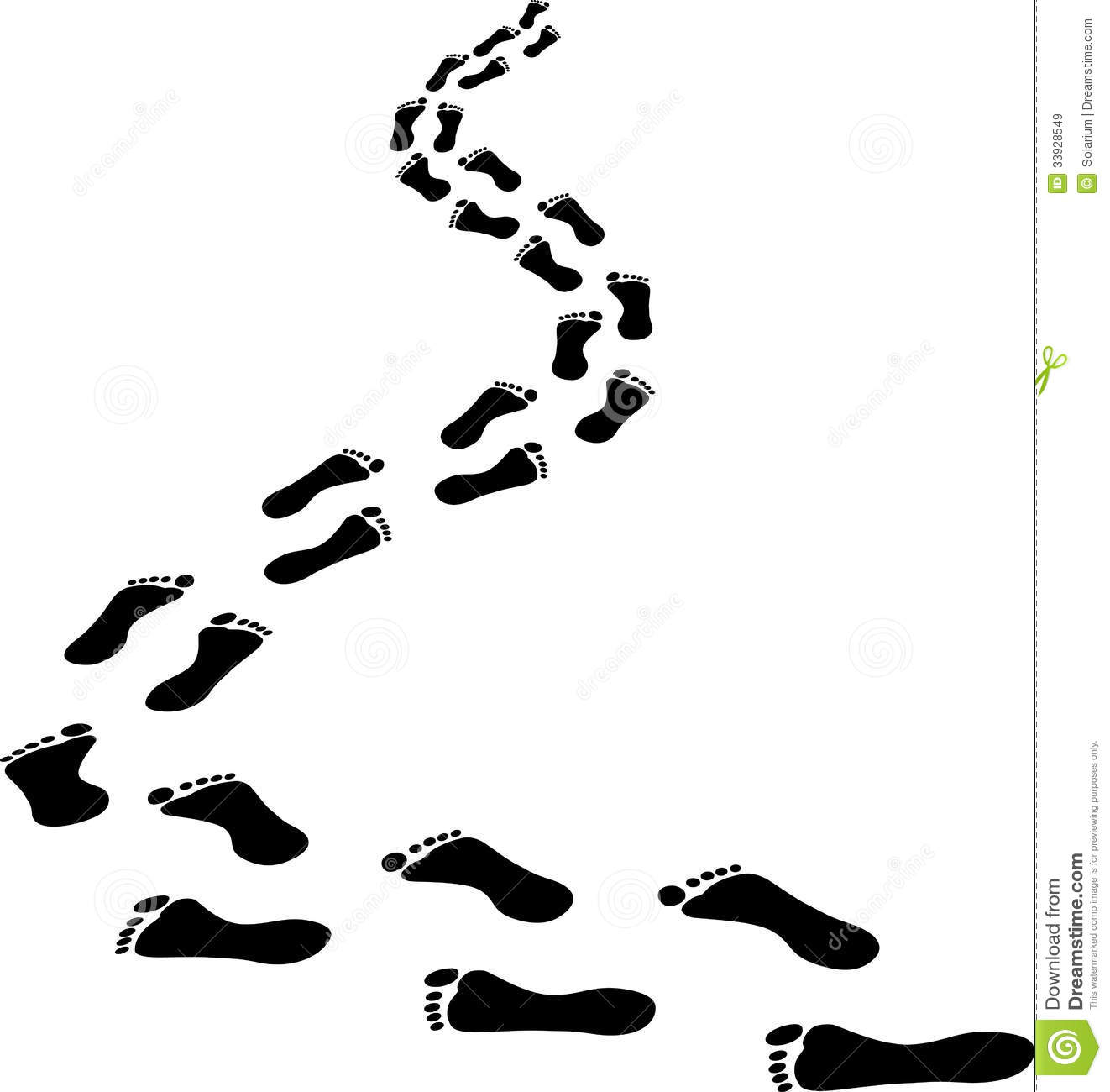 Footprints Royalty Free Stock Images   Image  33928549