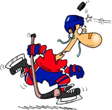 Funny Ice Hockey Player Clipart  Hockey Player In A Professional