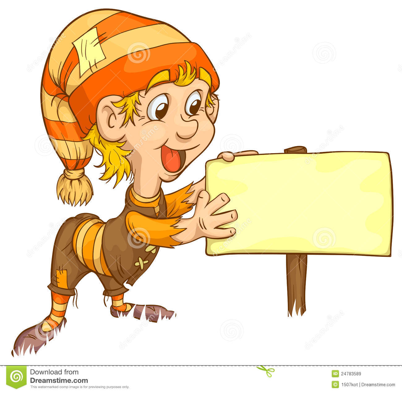 Gnome And Plaque Royalty Free Stock Images   Image  24783589