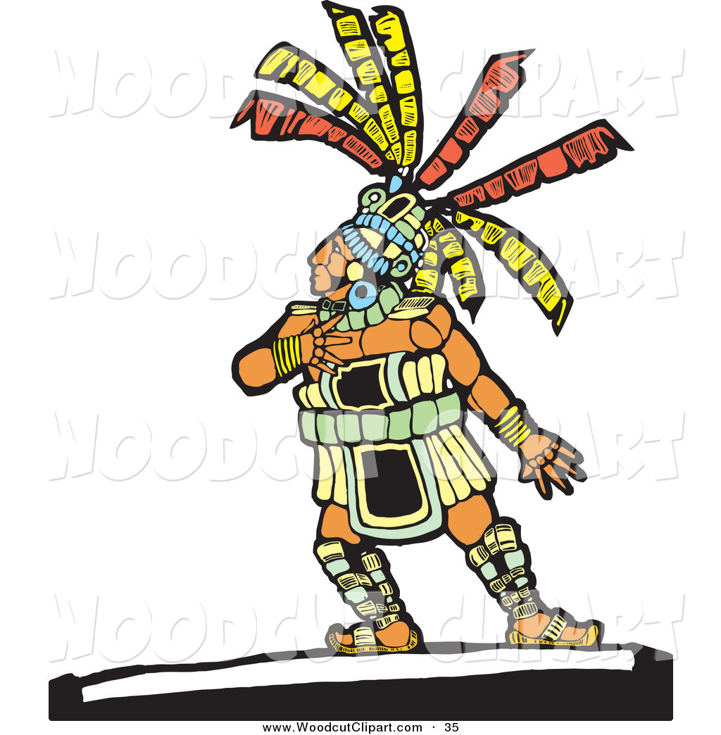 No Touching Clip Art Vector Clip Art Of An Aztec