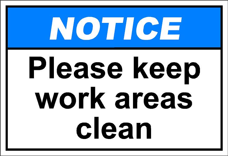 Notih163   Please Keep Work Areas Clean Eps