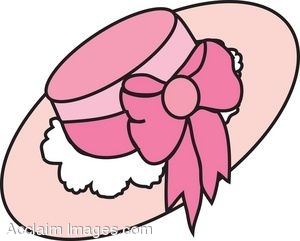 Pink Easter Hat Clip Art
