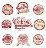 Retro Bakery Badges And Labels Royalty Free Stock Photo