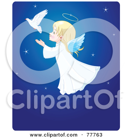 Royalty Free  Rf  Christmas Angels Clipart Illustrations Vector