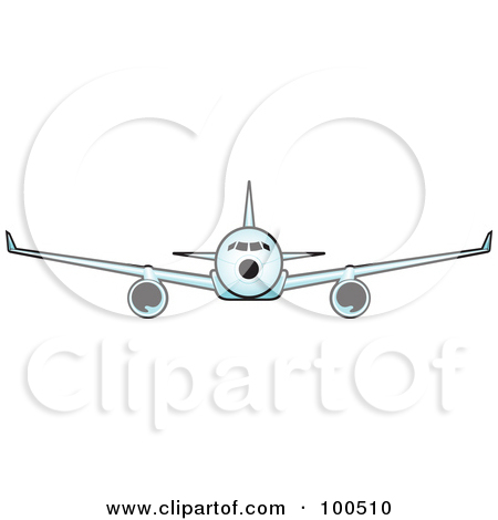 Royalty Free  Rf  Clipart Illustration Of A Commercial Airplane Flying